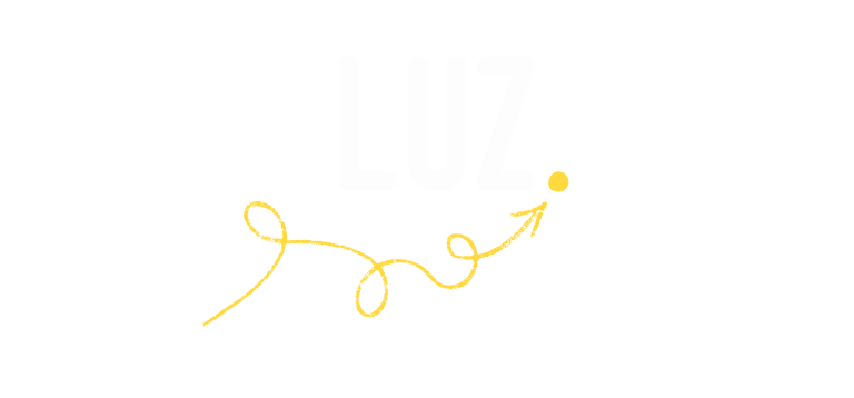 LUZ. - Projets artistiques et pédagogiques autour des habiletés sociales et de la santé mentale Dessin simple en jaune avec une spirale et un point, sur fond blanc.